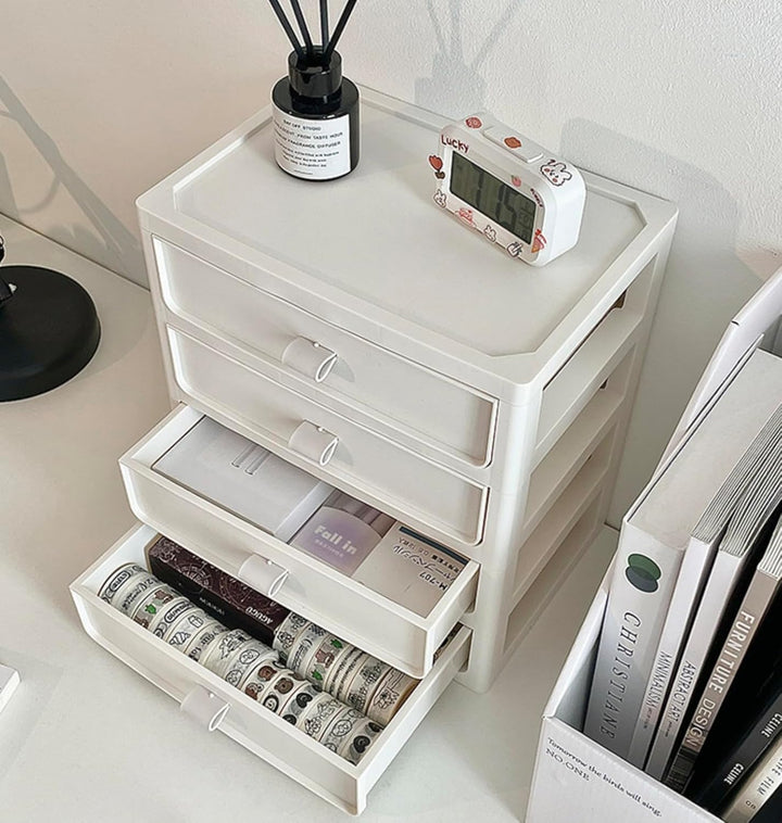 Multifunktionale Stapel-Schubladeneinheiten: Platzsparende Aufbewahrungslösung für Home Office, Schl