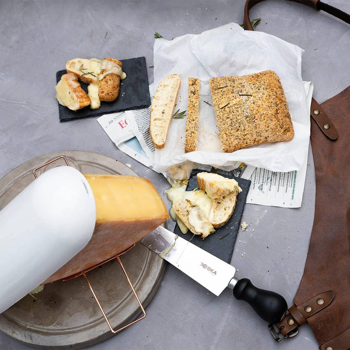 Boska Raclette Quattro Beton - Schweizer Tradition - drehbarer Träger