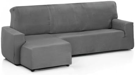Martina Home Tunez, Elastischer Sofabezug, Grau, 32 x 17 x 42 cm kurzer linker Arm (Vorderansicht) G