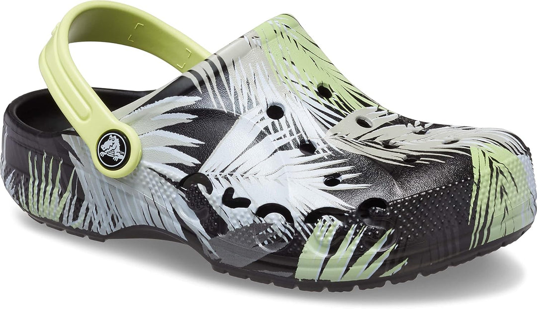 Crocs Baya Clog K Unisex Kinder Clog 19/20 EU Tropical Black Print, 19/20 EU Tropical Black Print