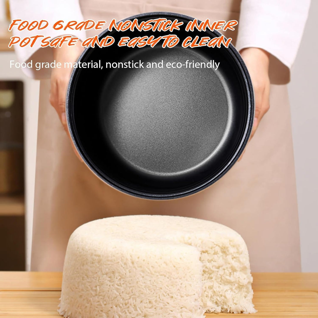 Reiskocher, 2L, 200W, Tragbar, Warmhaltefunktion, Edelstahl ohne BPA