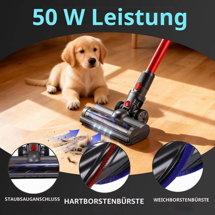 Lukvcoe Bürste Kompatibel für Dyson V7 V8 V10 V11 V15 Staubsauger, Direktantrieb Turbine Bodendüse E