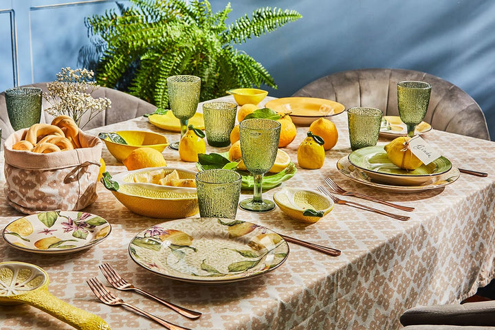 Tognana Zagara Tellerservice für 6 Personen, 18 Stück, Steinware, mehrfarbig