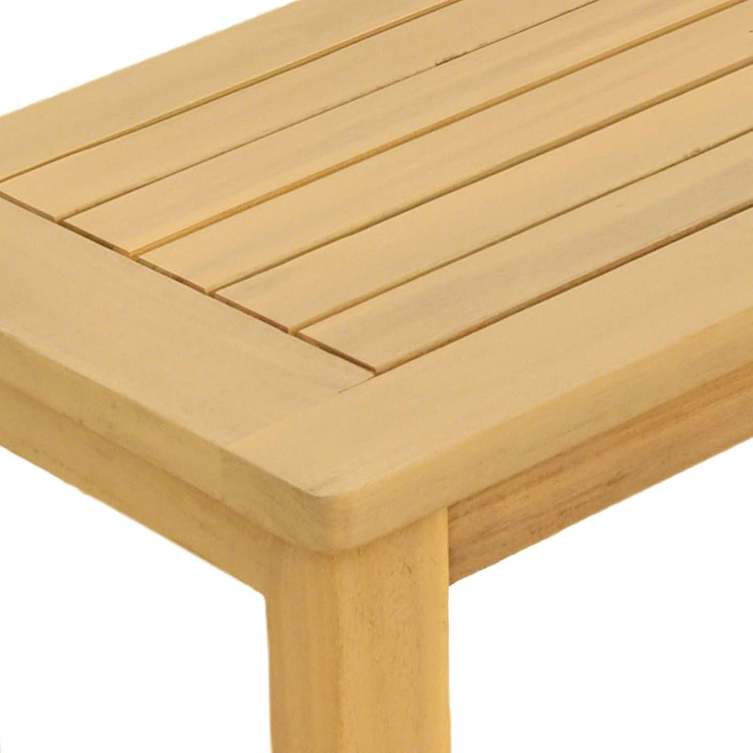 vidaXL Gartenkonsole Tisch Helles Akazienholz 110 x 40 x 75 cm 110 x 40 x 75 cm Helles Akazienholz,