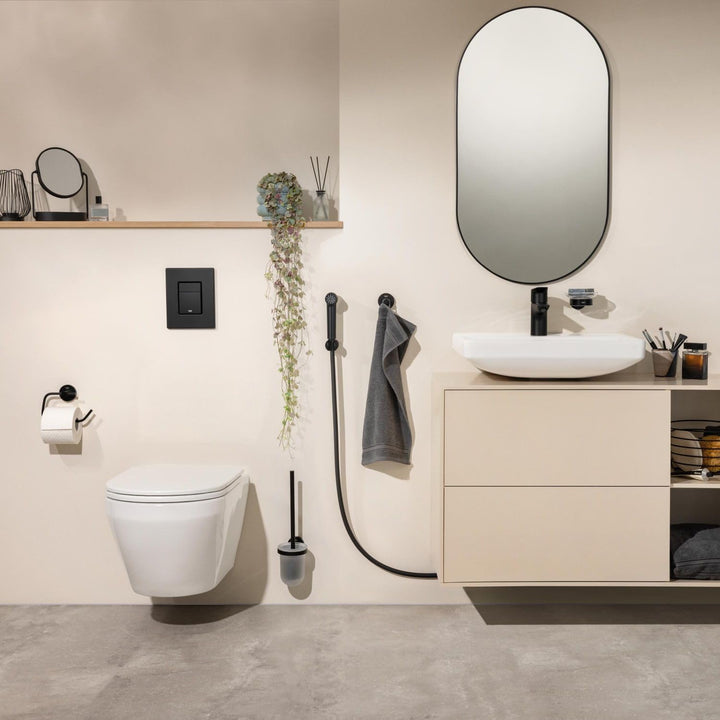 GROHE StartEdge, Waschtischarmatur mit Bidet-Duschkopf (WC Dusche für die Toilette im Bad, Handbraus