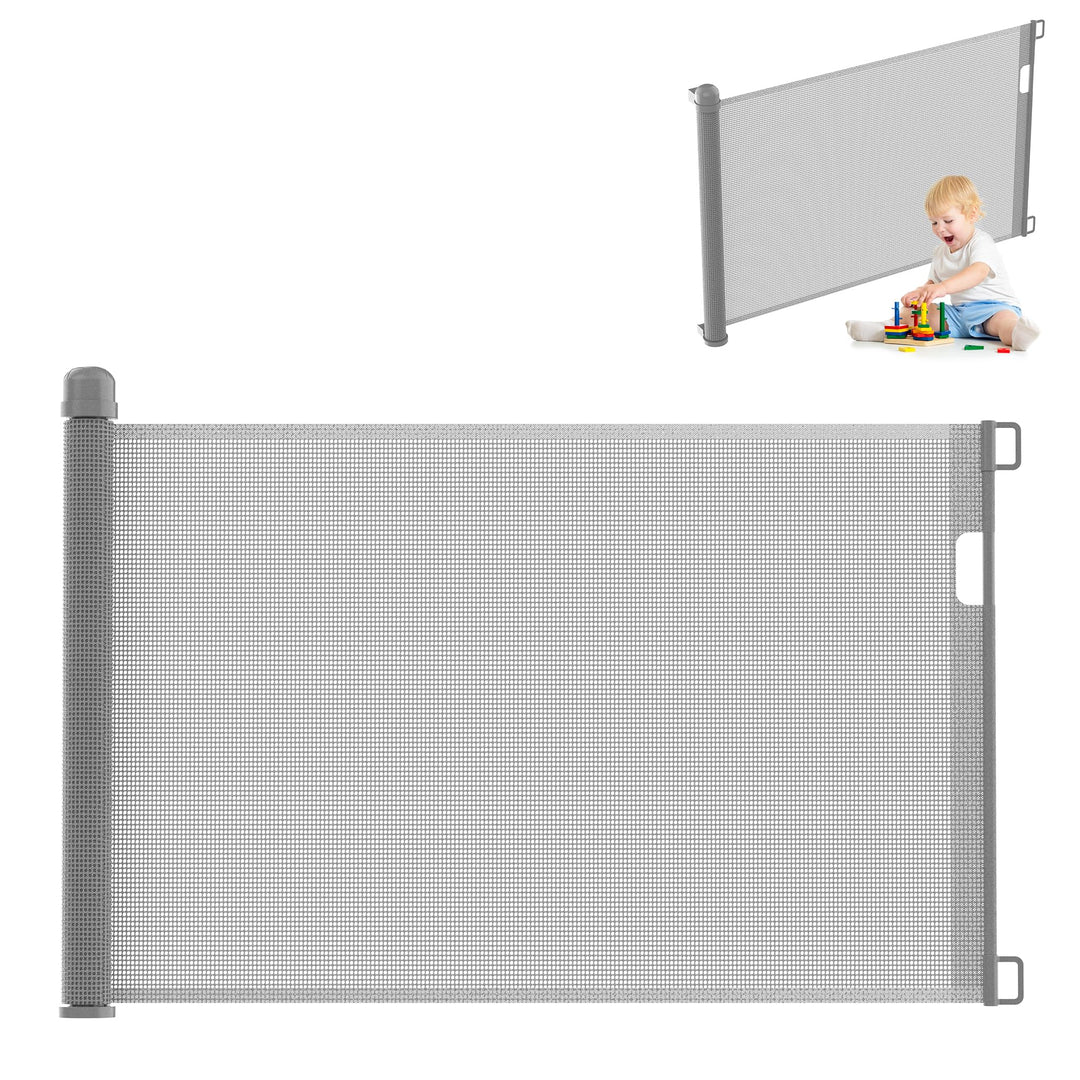 UISEBRT Türschutzgitter Ausziehbar 0 -150cm, Treppenschutzgitter für Baby und Pelztiere, Kinder Schu