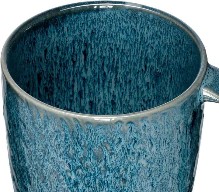 LEONARDO HOME 018548 MATERA 6er Set Becher, Keramik, blau, Blau