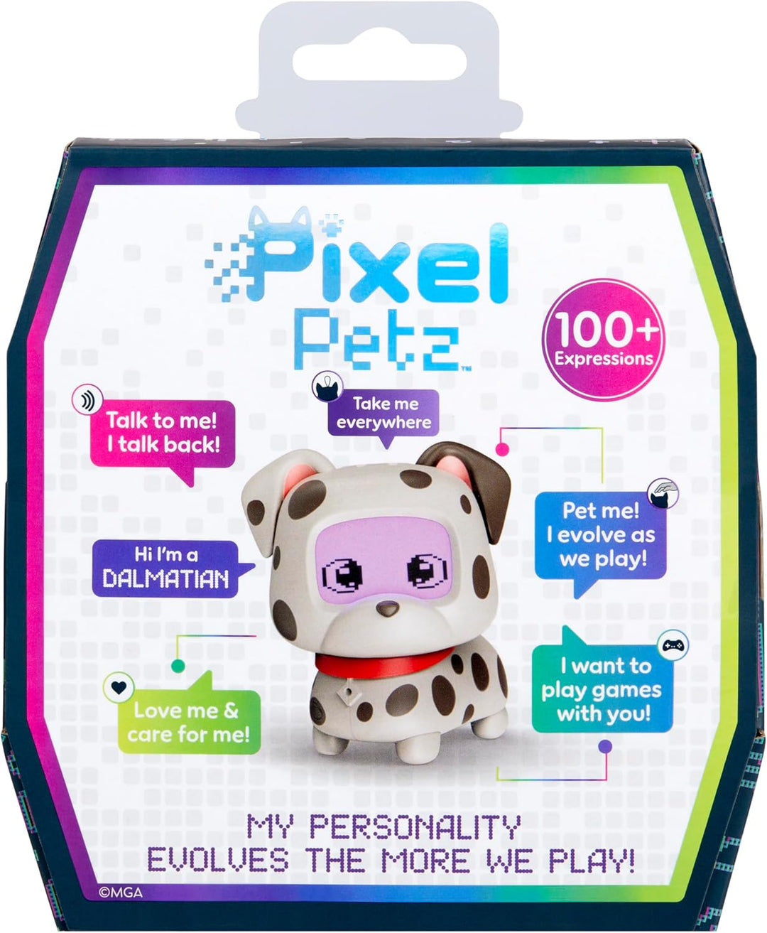 MGA Entertainment Pixel Petz - Dalmatiner - Interaktiver Digitaler Haushund - Geeignet für Kinder ab