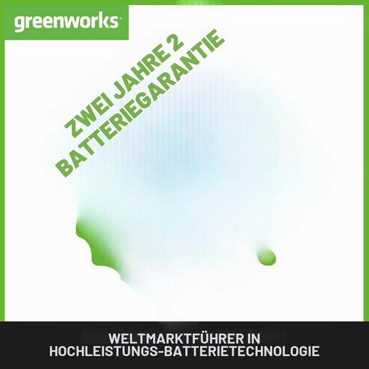 Greenworks G24B2 Akku und G24UC Ladegerät (Li-Ion 24V 2Ah 60W Leistung 60 Minuten Ladezeit bei 2Ah g