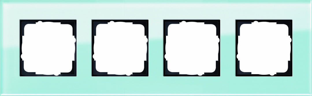 Gira Abdeckrahmen 4-Fach Esprit Glas, Mint, Mint