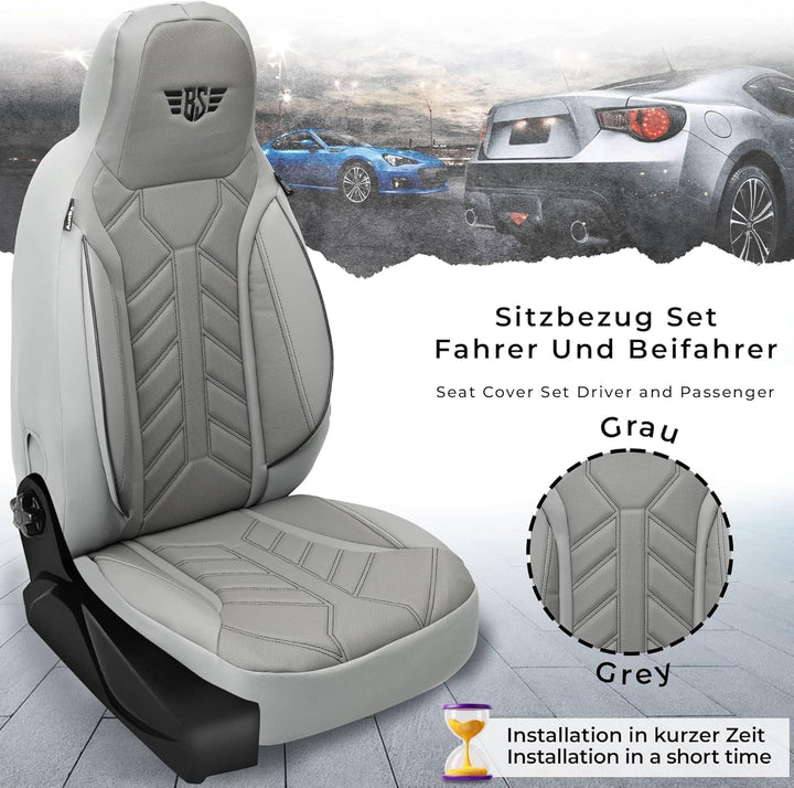 BREMER SITZBEZÜGE Mass Sitzbezüge Schonbezüge für Mercedes GLK X204 DPL508 DPL508 - Grau GLK X204, D