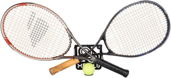 Tennisschläger Wandhalterung (100% Stahl) weiss, weiss