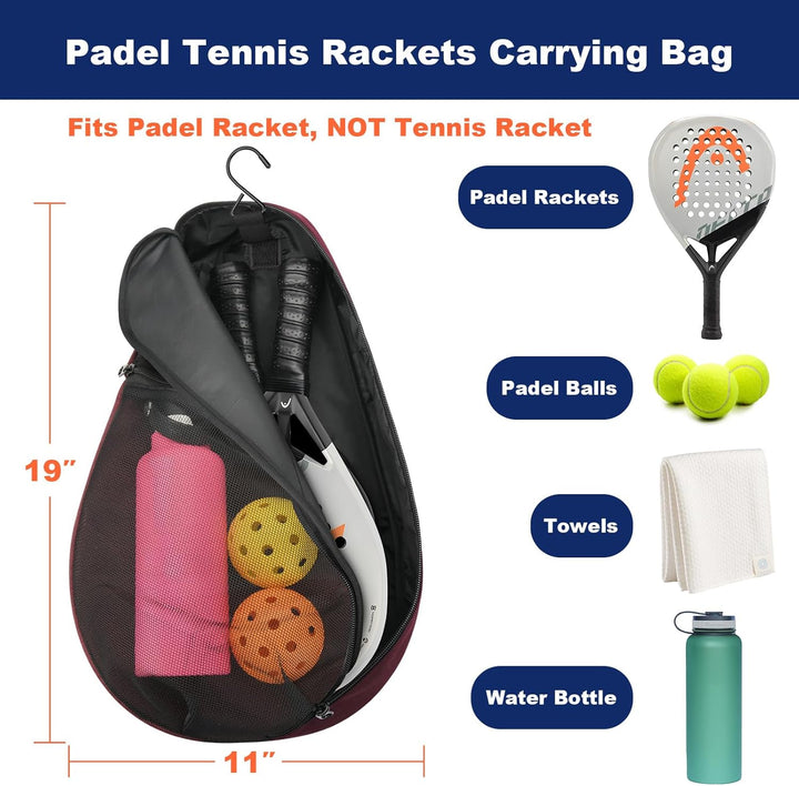 Cosmos Padelschlägertasche Pickleball Paddelschlinge Rucksack Padelschläger Aufbewahrungstasche Pade