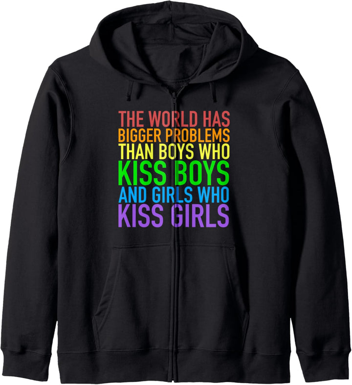 The World Has Bigger Problems Homosexuell Lesbisch Gay Pride Kapuzenjacke