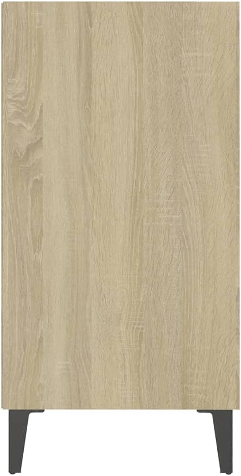 vidaXL Sideboard mit 3 Regalböden Bücherregal Standregal Beistellschrank Bücherschrank Regal Schrank