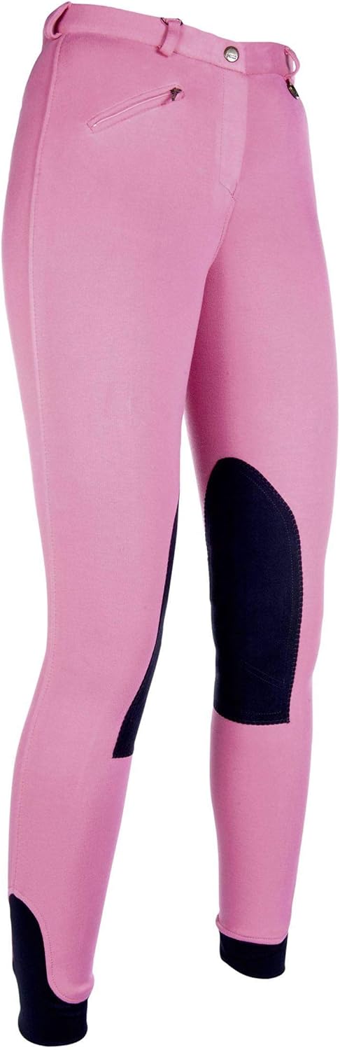 HKM 9064 Reithose Penny Easy, Mädchen Hose 42 Pink / Dunkelblau, 42 Pink / Dunkelblau