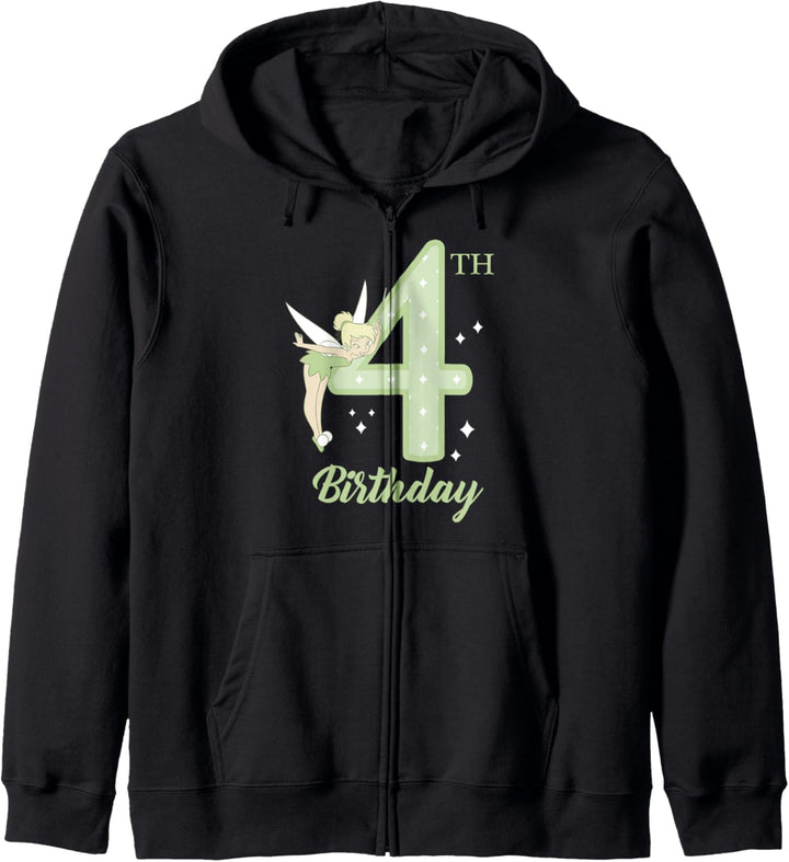 Disney Peter Pan 4th Birthday Tinkerbell Portrait Kapuzenjacke