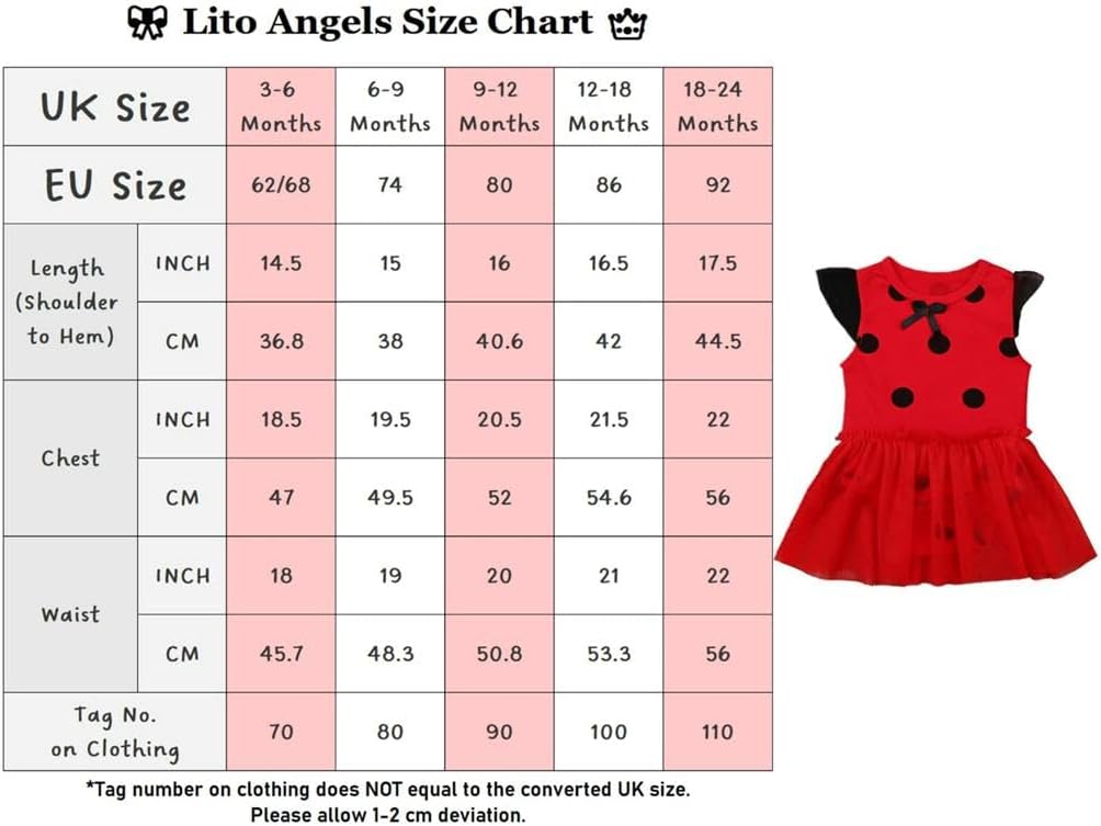 Lito Angels Gepunktetes Heldinnenmädchen Gepunktetes Heldinnenmädchen Kostüm Kleid für Baby Mädchen,