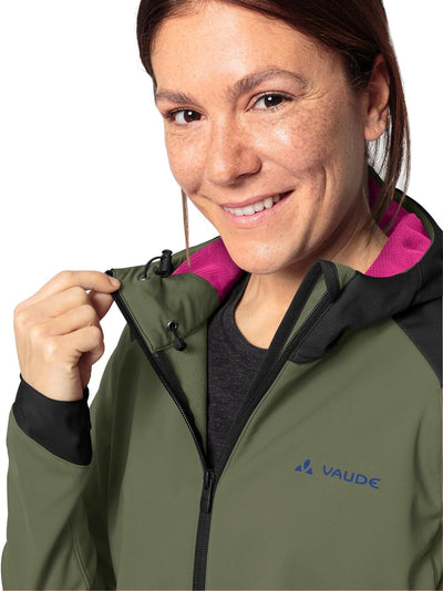 VAUDE Women's Qimsa Softshell Jacket - Softshelljacke Damen - Radjacke 38 cedar wood, 38 cedar wood