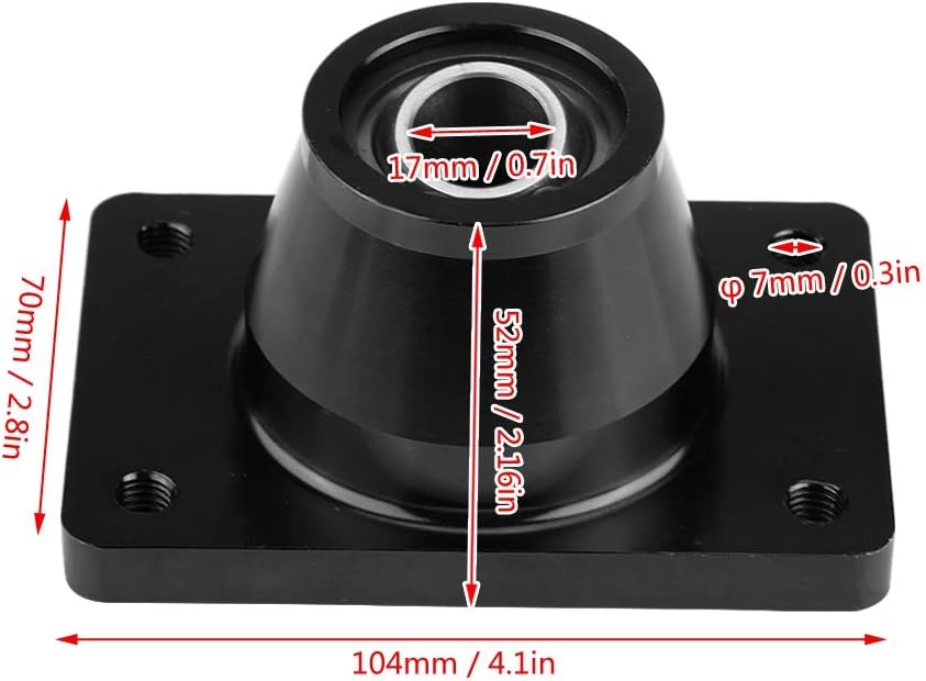 Short Shifter, Aluminiumlegierung Quick Shift Short Shifter Ersatz für 106 Citroen Saxo Axe(Schwarz)