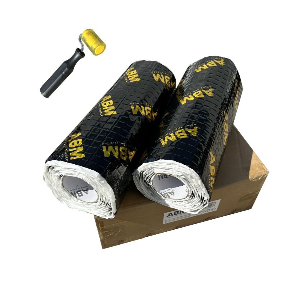 ABM Alubutyl BLACK 2 Rollen 2.0 mm x 40 cm x 5 Meter insgesamt 4 m² Selbstklebende Alubutyl Anti Drö