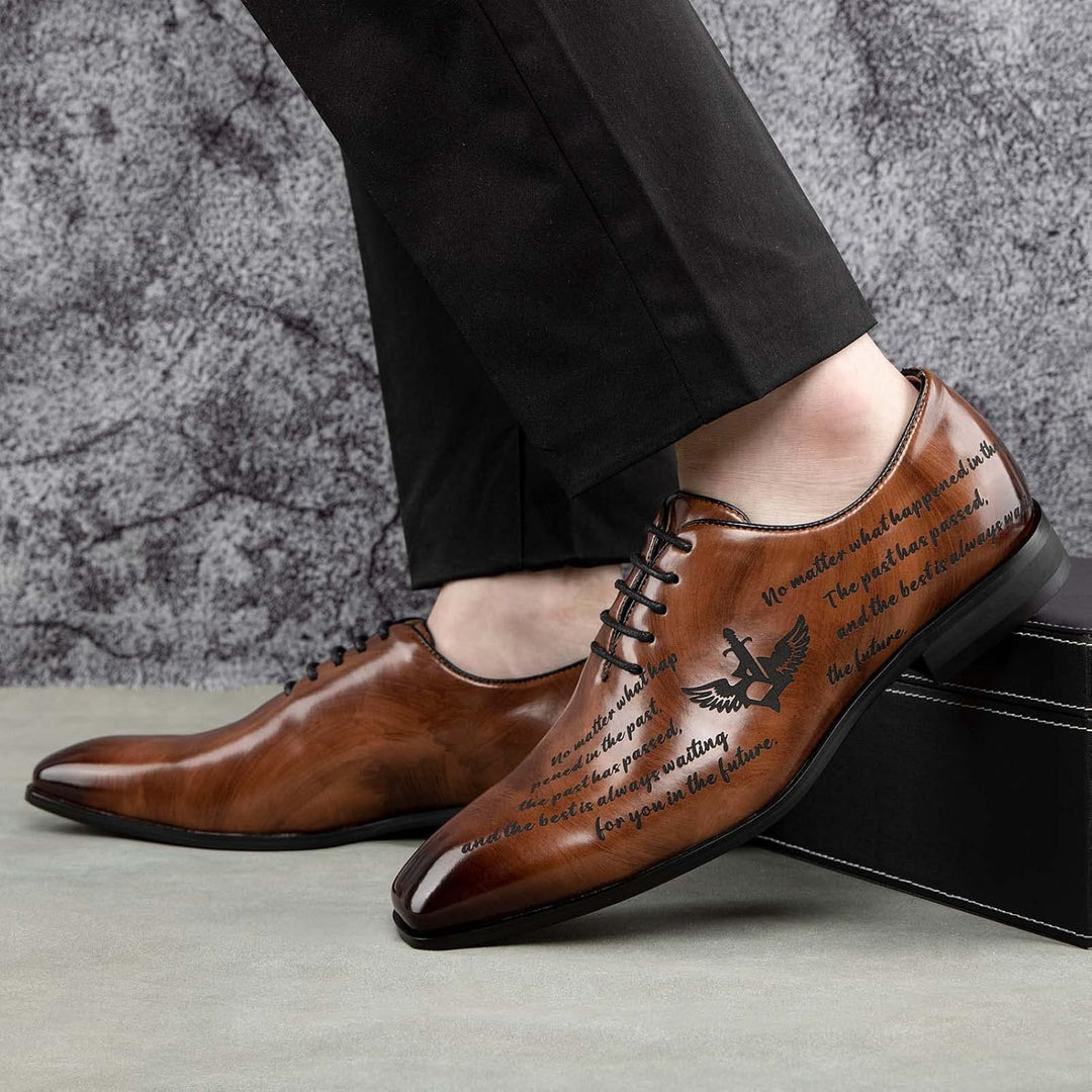 JITAI Mokassins Herren Elegante Schuhe Freizeit Loafer Herren Anzug Schuhe 45 EU Braun 04, 45 EU Bra