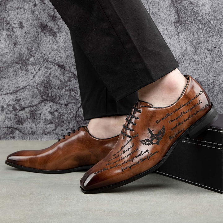 JITAI Mokassins Herren Elegante Schuhe Freizeit Loafer Herren Anzug Schuhe 45 EU Braun 04, 45 EU Bra