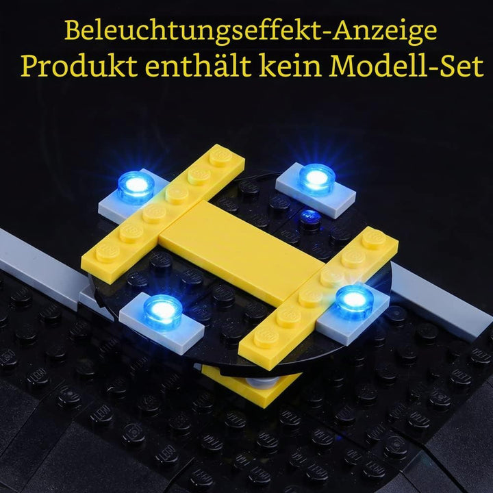 GEAMENT LED Licht-Set Kompatibel mit Lego Polizeiwache (Police Station) - Beleuchtungsset für City 6