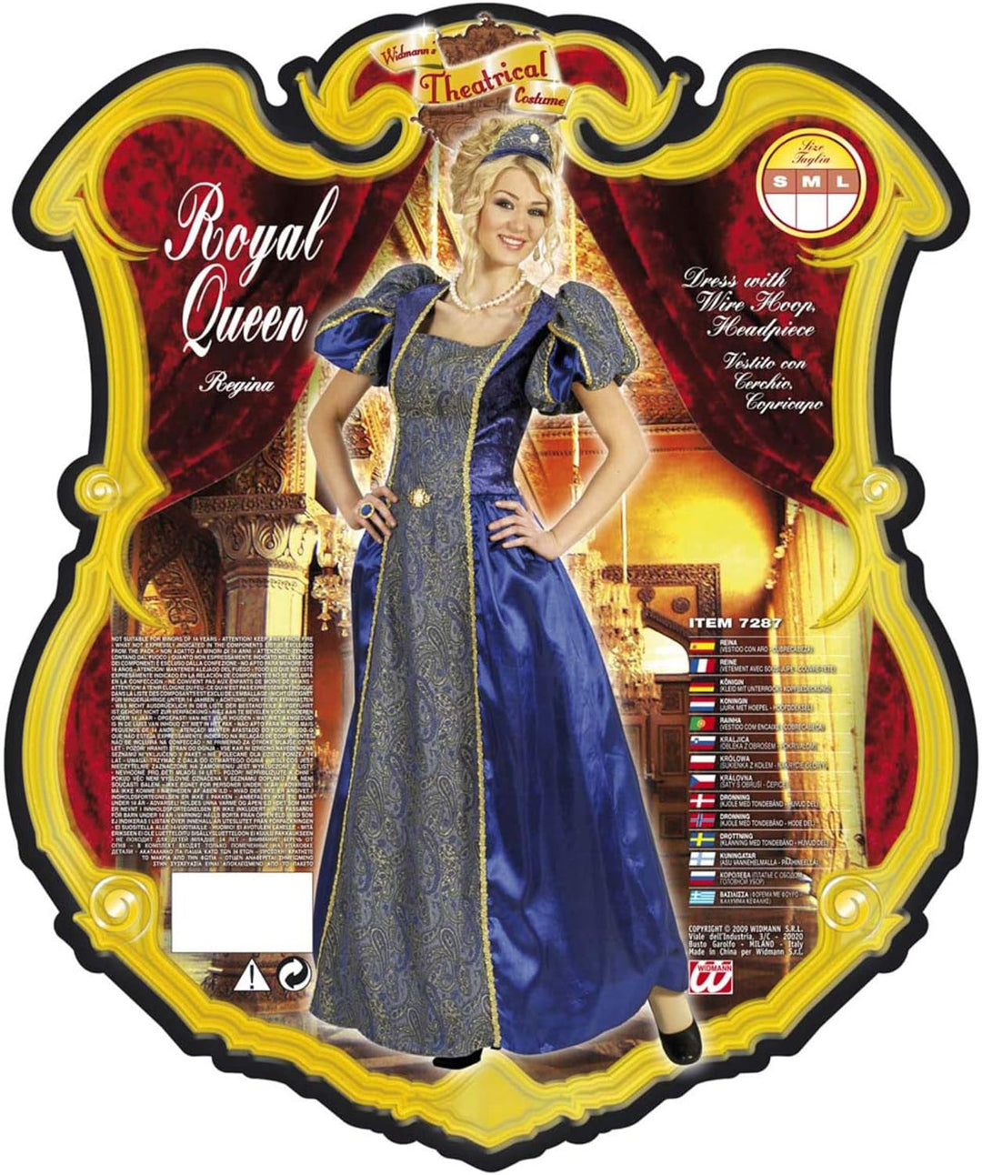 XL Royal Queen Kostüm XL für Mittelalter Königskostüm Mittelalter