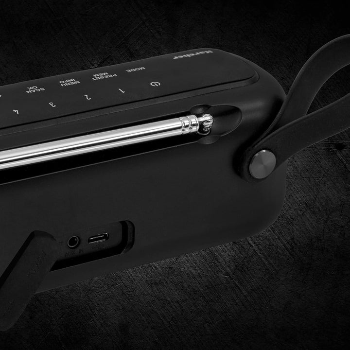 Karcher DAB Go tragbarer Bluetooth Lautsprecher & Digitalradio DAB+ / UKW Radio mit 2, 4" Farbdispla