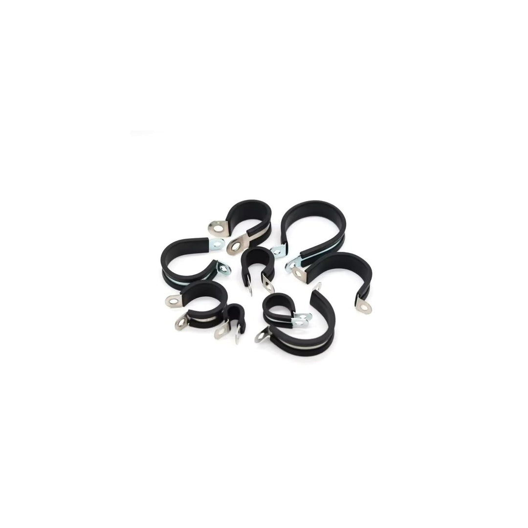 Rohrschellen Leitungsschellen Schlauchschellen mit Gummi DIN 3016 RSGU 25mm 15mm 50 Stück, 50 Stück