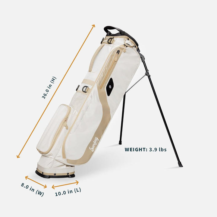 Sunday Golf EL Camino Tasche – Leichte Tasche mit Gurt und Ständer – Einfach zu tragen – Par 3 und S