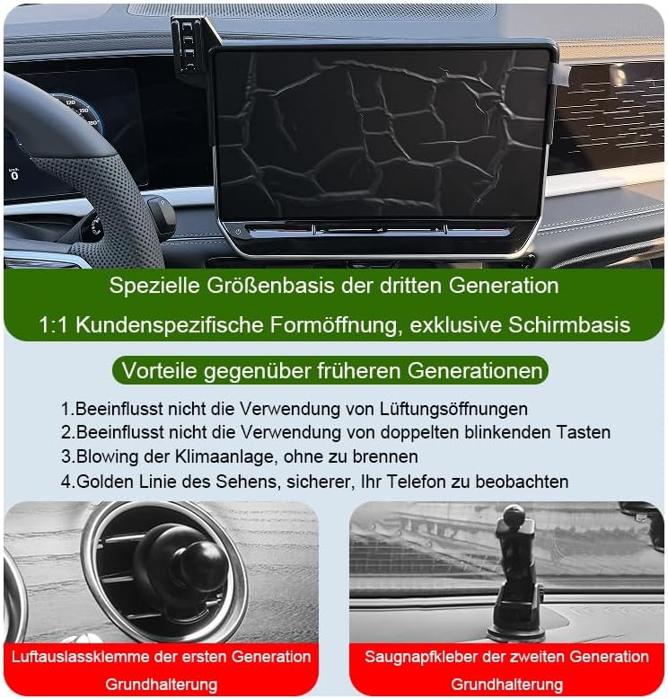 Auto Handyhalterung für Volkswagen Passat Auto Zubehör [Nur Kompatibel 2024-2025 VW Passat B9 12,9-Z