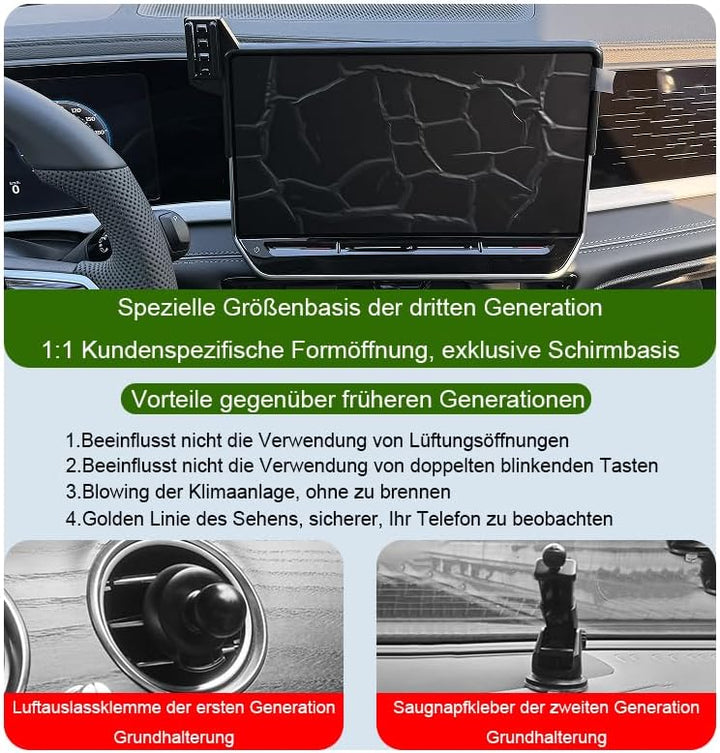 Auto Handyhalterung für Volkswagen Passat Auto Zubehör [Nur Kompatibel 2024-2025 VW Passat B9 12,9-Z