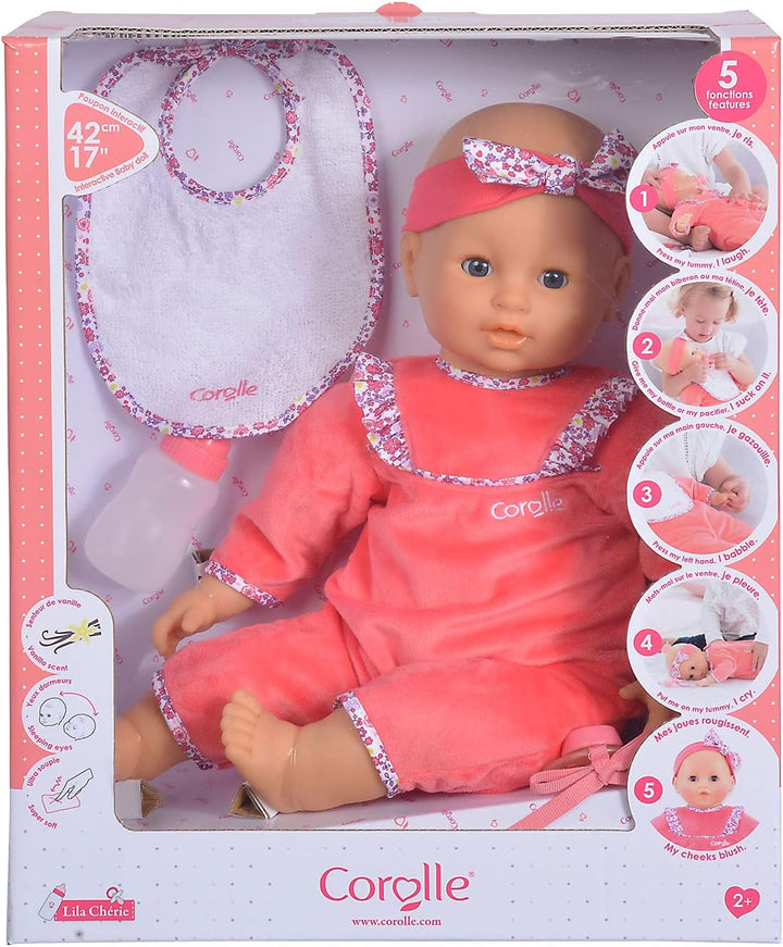 Corolle 9000150060 - Mon Grand Poupon Lila Chérie 42cm, Französische Puppe mit Charme und Vanilleduf