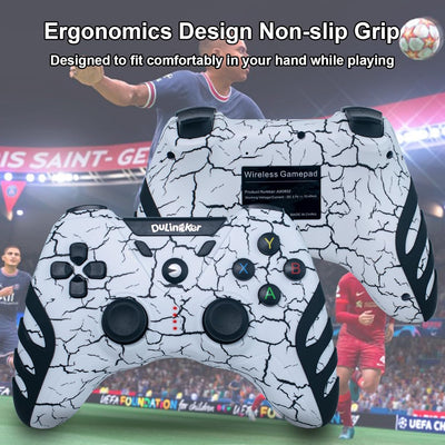DuLingKer PC Controller Wireless, PS3 Controller PC Gamepad mit Dual Vibration, 2,4G Wireless Gaming
