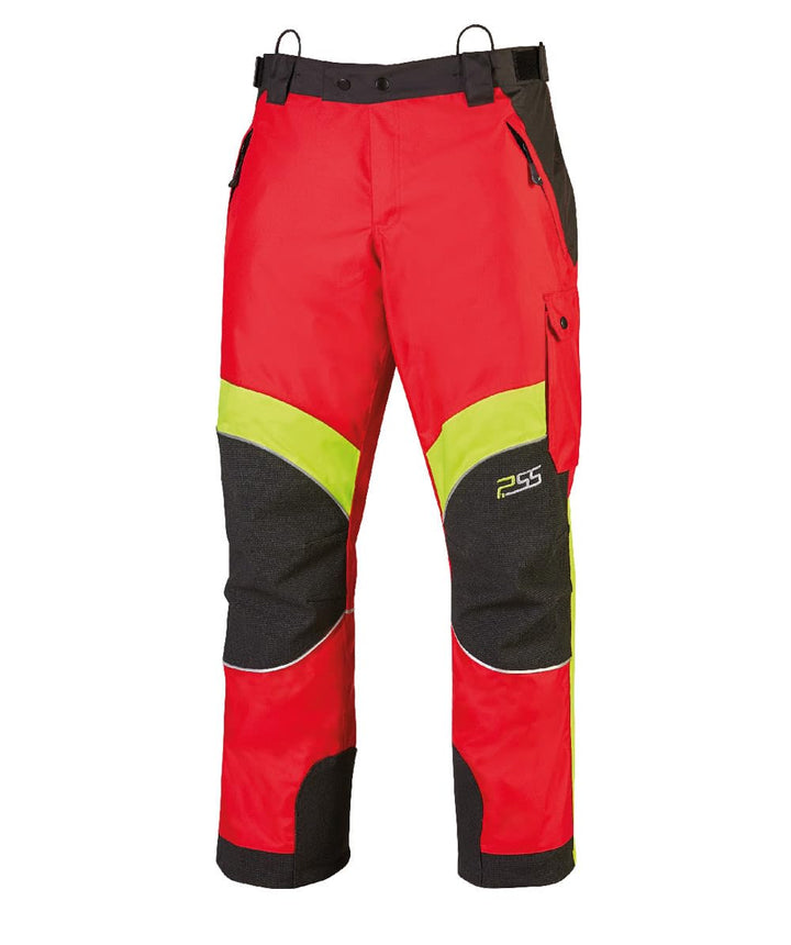 PSS Regenhose wasserdicht/Outdoorhose X-Treme Rain Rot/Gelb