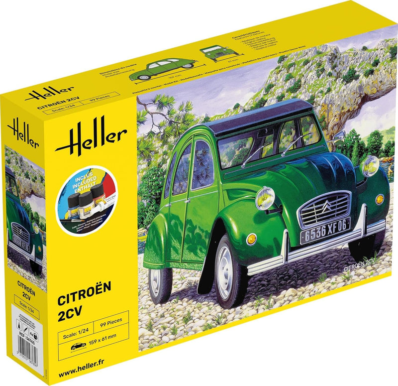 Heller 56765 Citroen 2 CV Modellbausatz, grau