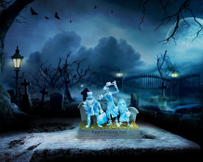 Enesco Disney Showcase The Haunted Mansion Hitchhiking Ghosts beleuchtete Figur, 20,3 cm, mehrfarbig