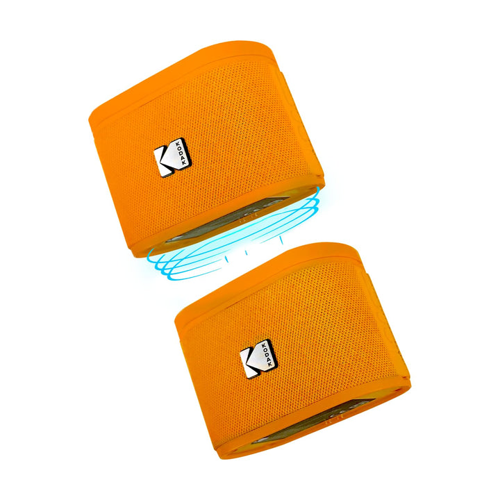 Kodak SOUNDBRIX 2er-Pack tragbare kabellose Lautsprecher – Verbindet bis zu 100 Lautsprecher – Magne