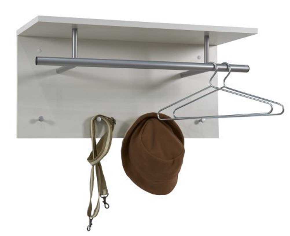 FMD Möbel, 441-001 Spot Garderobe , weiss, masse 72.0 x 35.0 x 29.5 cm (BHT) Standard, Standard
