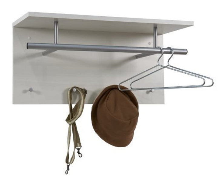 FMD Möbel, 441-001 Spot Garderobe , weiss, masse 72.0 x 35.0 x 29.5 cm (BHT) Standard, Standard