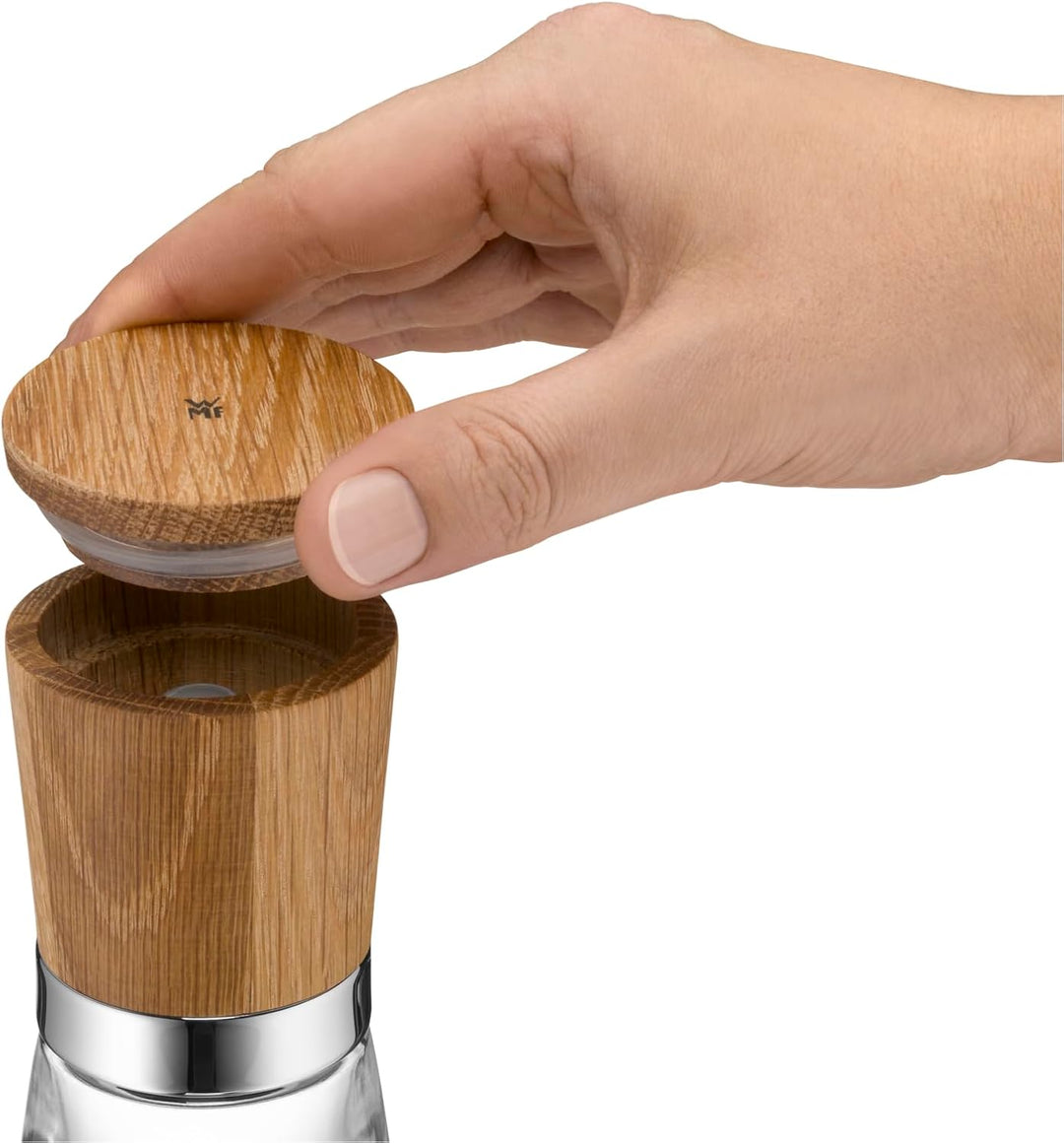 WMF Ceramill Nature Salz und Pfeffer Mühle Set 2-teilig, unbefüllt, für Salz, Pfeffer, Chilli, Salzm