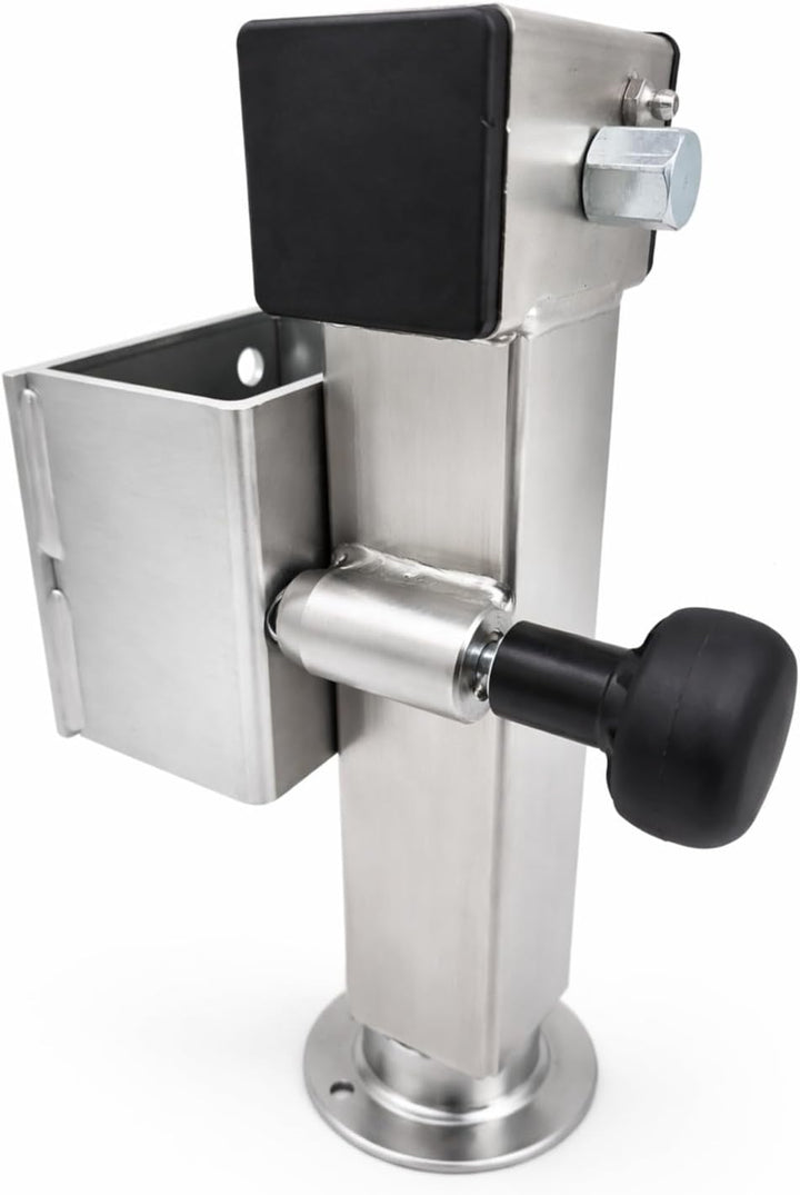 Preiswert & Gut 2X Anhänger Stützen Höhenverstellbar 410–655mm - Anhängerstütze Stahlrohr 60x60mm, k