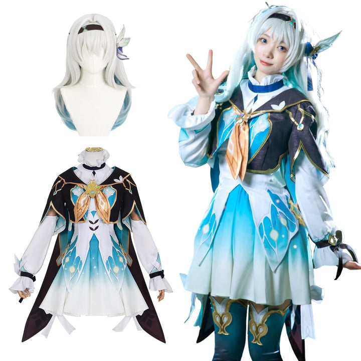 CR ROLECOS Honkai Star Rail March 7th Anaxa Cosplay Kostüm Outfit Spielfiguren Uniform Full Set Hall