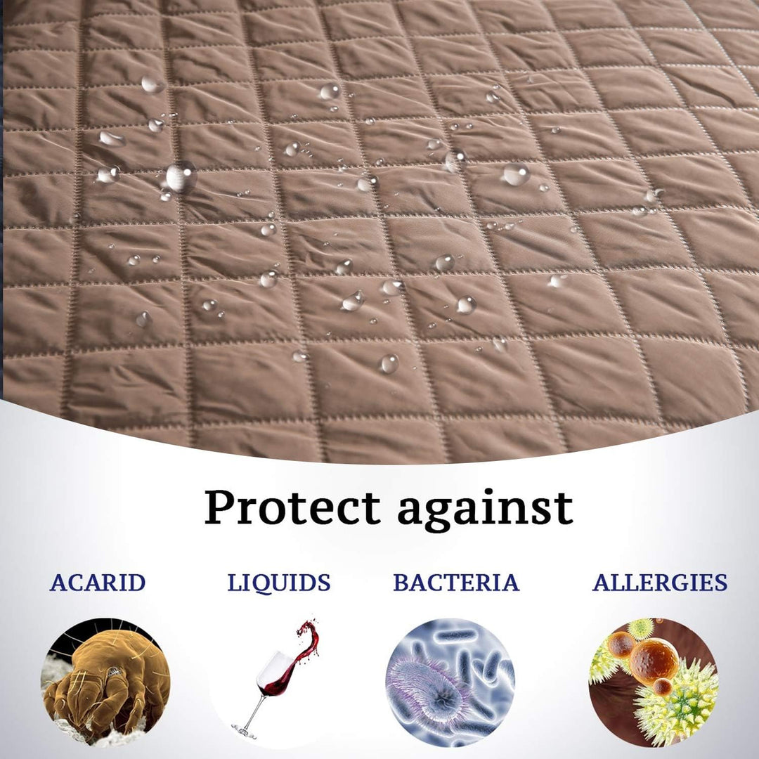 PETCUTE Sofabezug Sofaüberwurf Anti-Rutsch Sofa schonbezug wasserdichtes Sofabezüge Quilted Sofabezü
