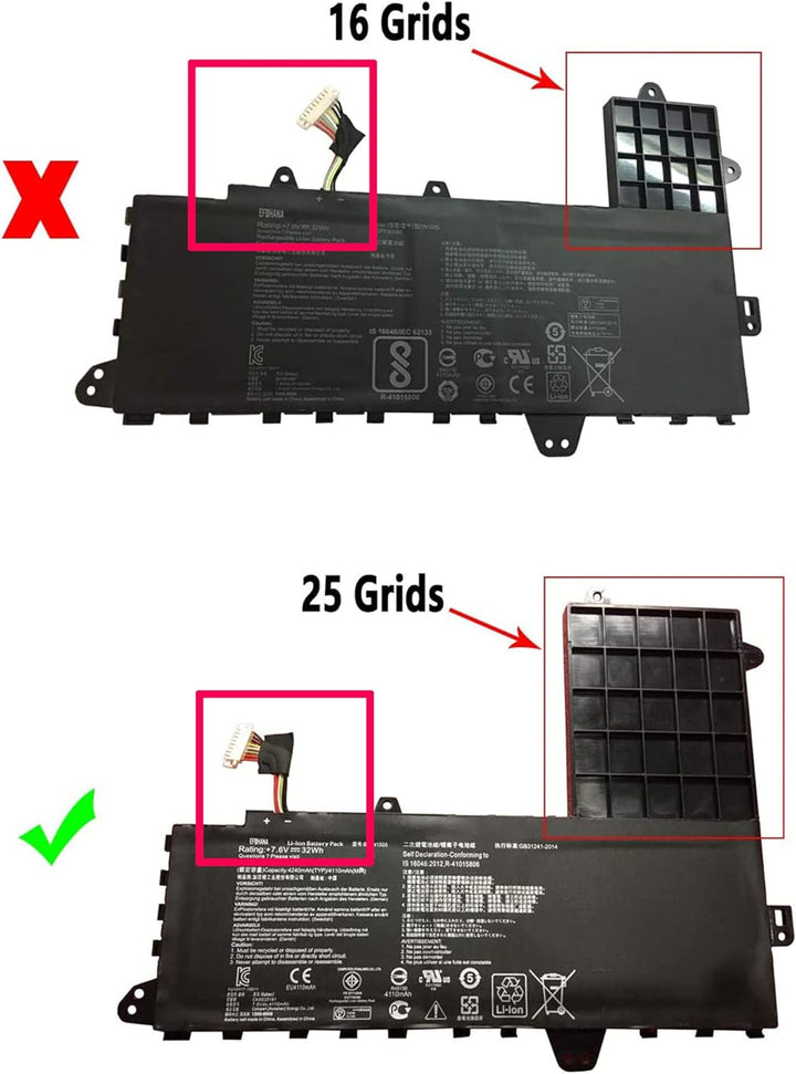 B21N1505 0B200-01400200 0B200-01400300 0B200-01400500 Laptop Batterie Ersatz für Asus E402 E402M E40