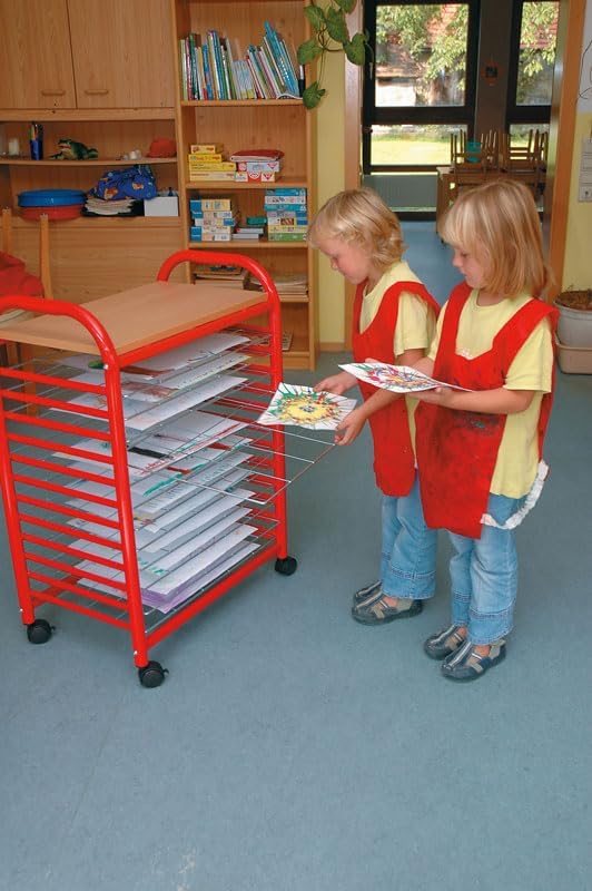 Avantgarde Trocknungswagen für DIN A3-Format - Papier trocknen Schule Kinder Schüler Papiertrocknung