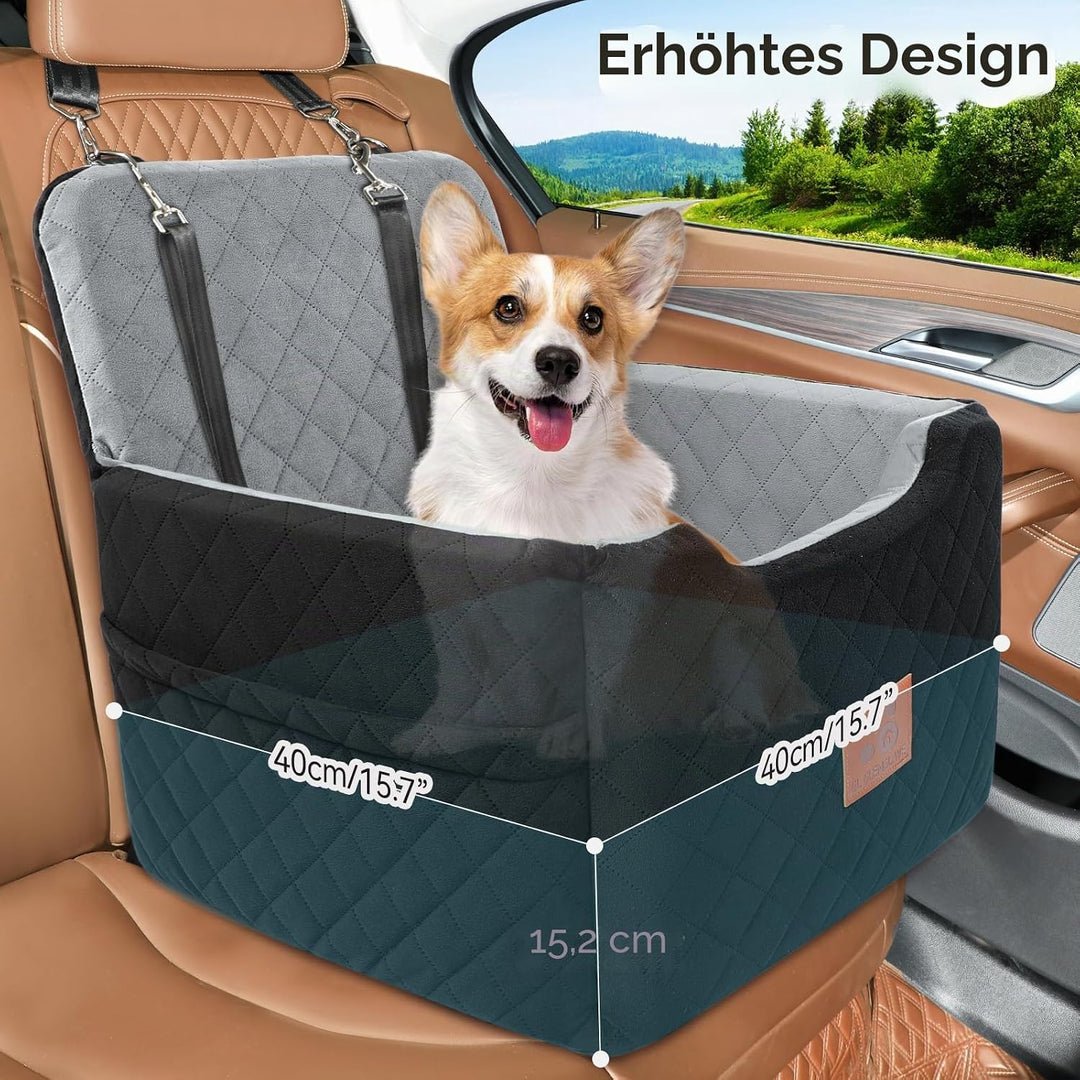 Autositz Hunde für kleine/mittlere Hunde unter 15 Kgs,Hunde Autositz,Abnehmbarer und waschbarer Haus