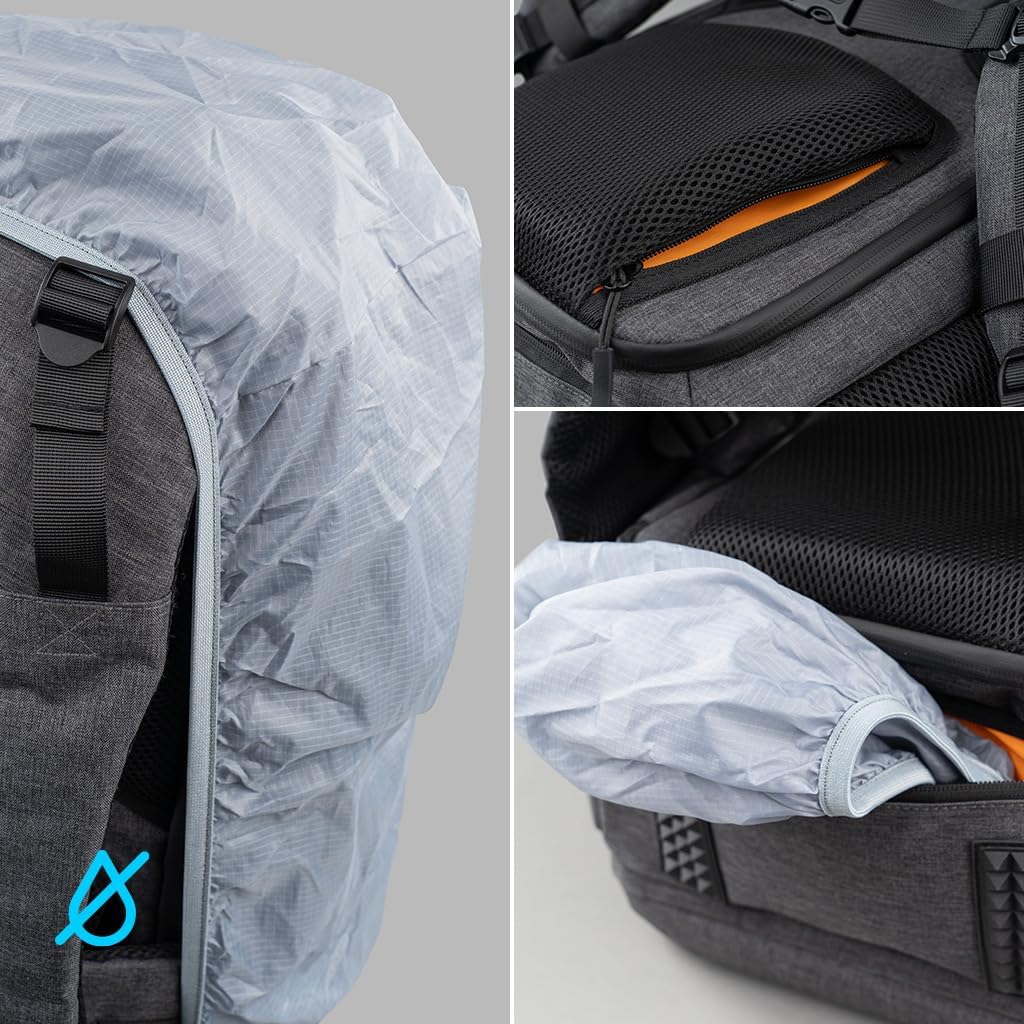 DÖRR Fotorucksack Prag Pro 20L & Prag Go 16L, Wasserdicht, Kamera-Rucksack, 16 Zoll Laptopfach, Spie